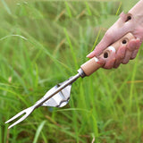 Stainless Steel Root Tool Gardening Puller Weeding Tool Fork - Nioor