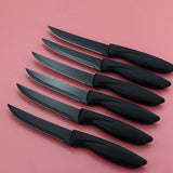 Stainless Steel Knife Set Kitchen Household Slicing Knife Chef's Knife Bread Knife Cheese Knife Scissors Pizza Knife Steak Knife - Nioor