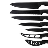 Stainless Steel Knife Set Kitchen Household Slicing Knife Chef's Knife Bread Knife Cheese Knife Scissors Pizza Knife Steak Knife - Nioor