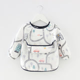 Waterproof Long-Sleeved Anti-Wear Baby Eating Clothes