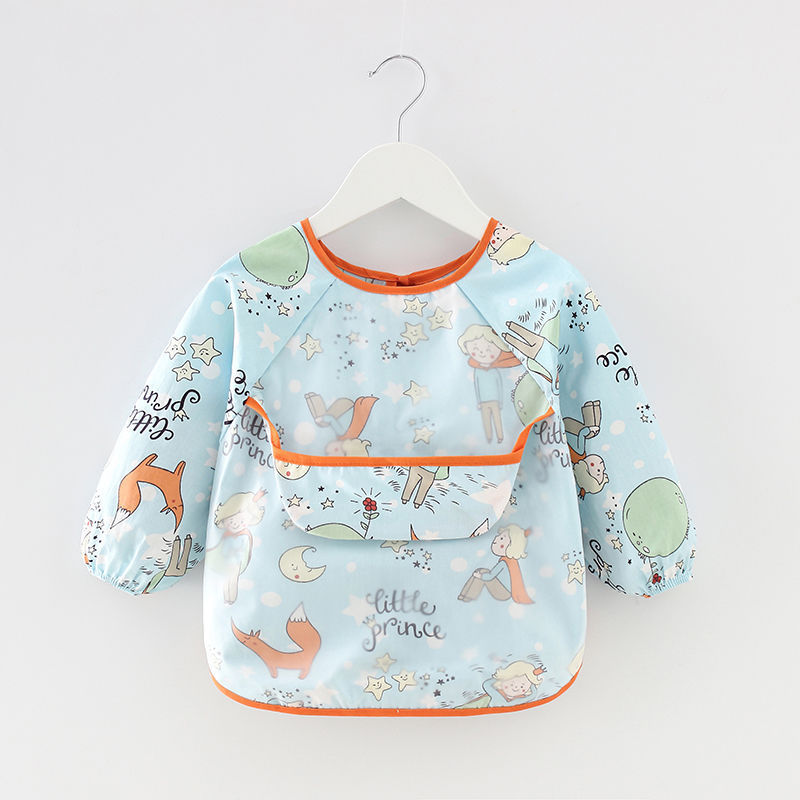 Waterproof Long-Sleeved Anti-Wear Baby Eating Clothes