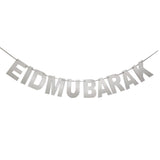 Eid Mubarak Decorated Flag Pull Eid Mubarak Ramadan Happy Holiday Party Layout Banner