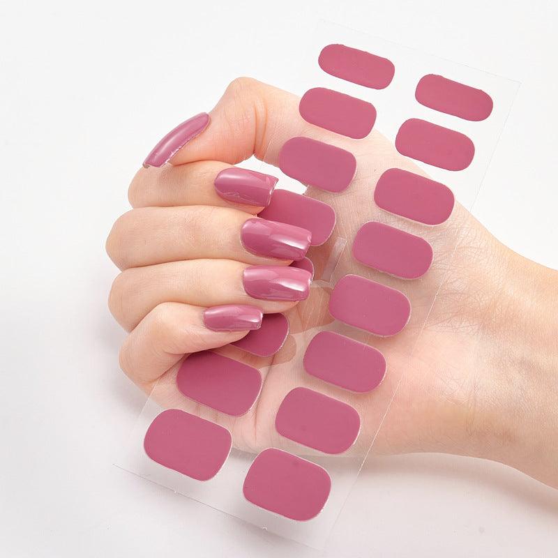 Pure Color 16 Nail Stickers - Nioor