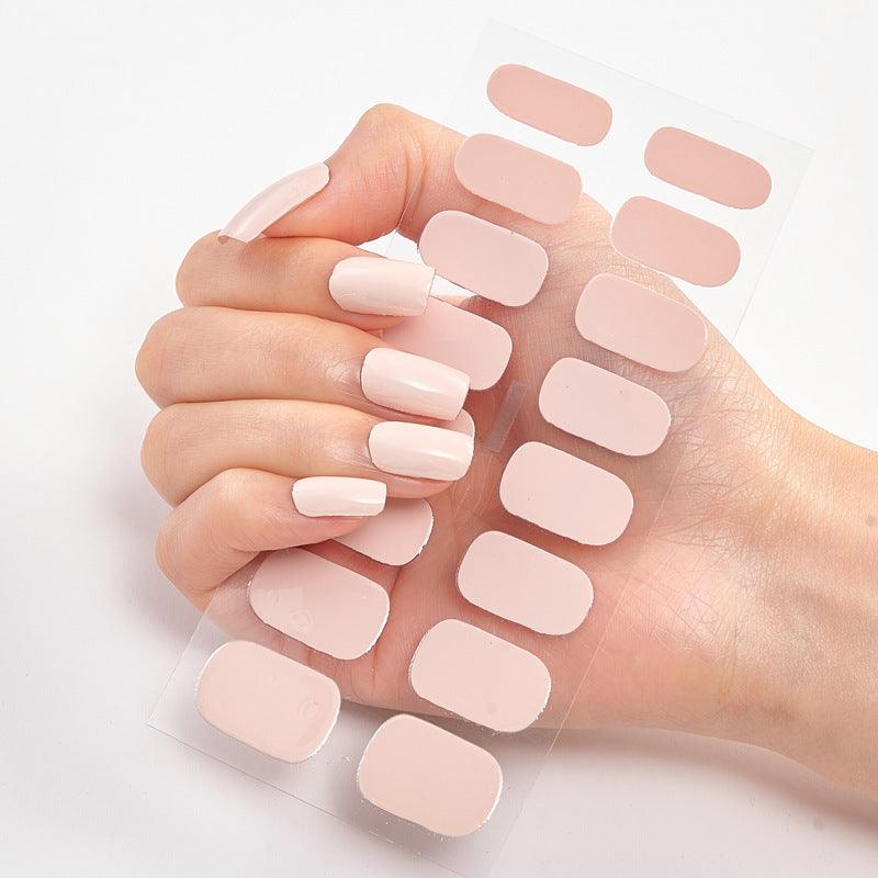 Pure Color 16 Nail Stickers - Nioor