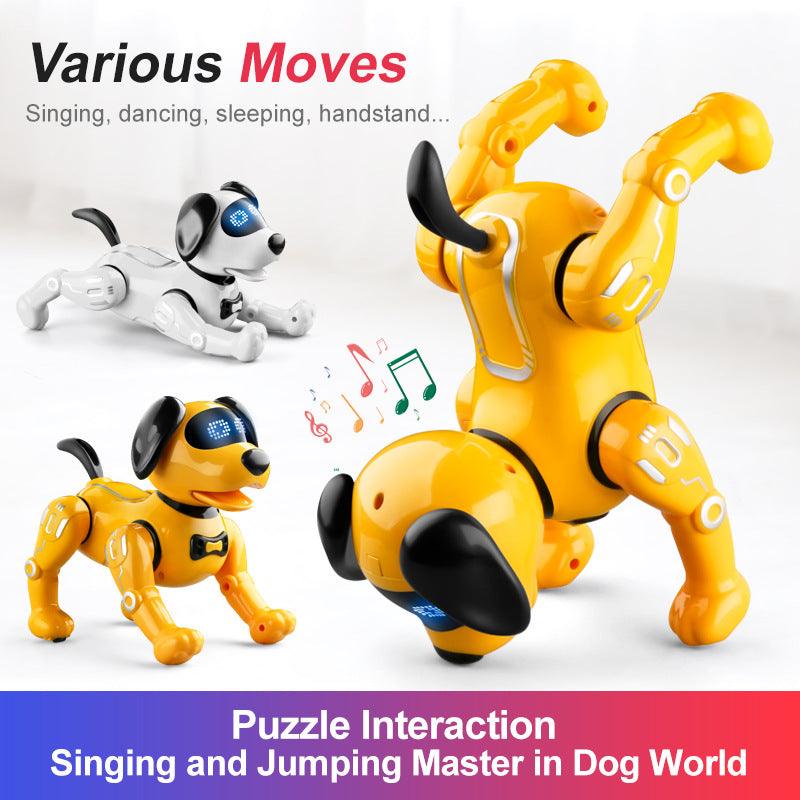 Smart Remote Control Robot Dog Children's Early Educational Toy Parent-Child Puzzle Interaction Electronic Pet Sing Dog Kid Gift - Nioor