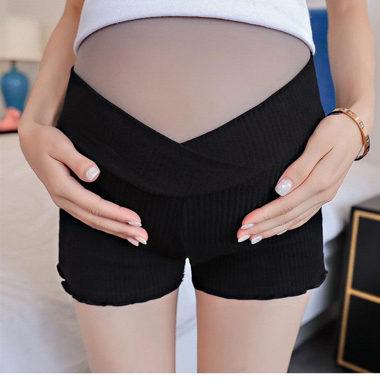 Maternity Wear,Leggings, Low-Waist Shorts, All-Match Safety Pants, Pregnant Women'S Belly Lift Pants - Nioor