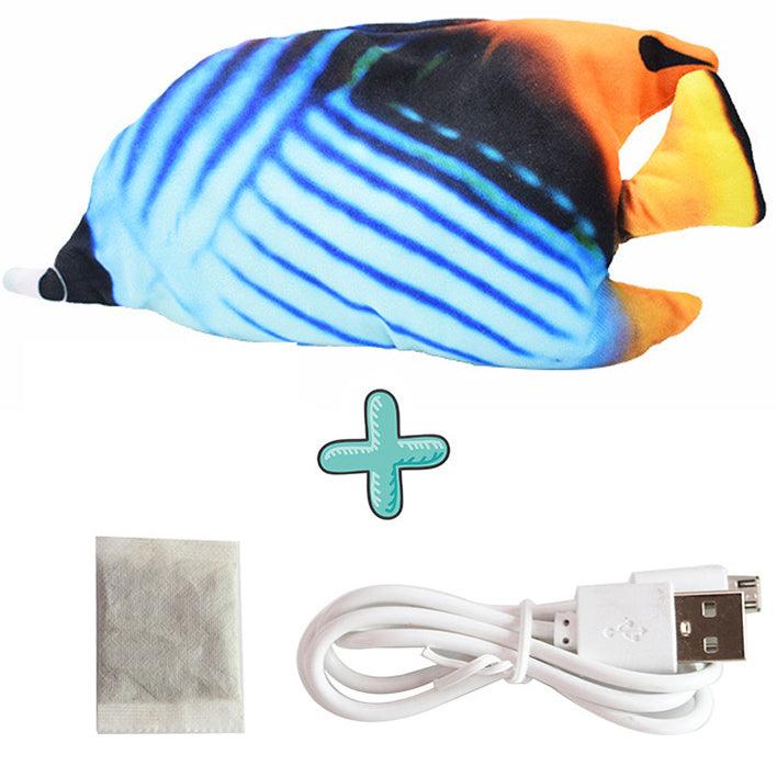 Electric Funny Cat Simulation Fish Beating Usb Jumping Cat Toy - Nioor