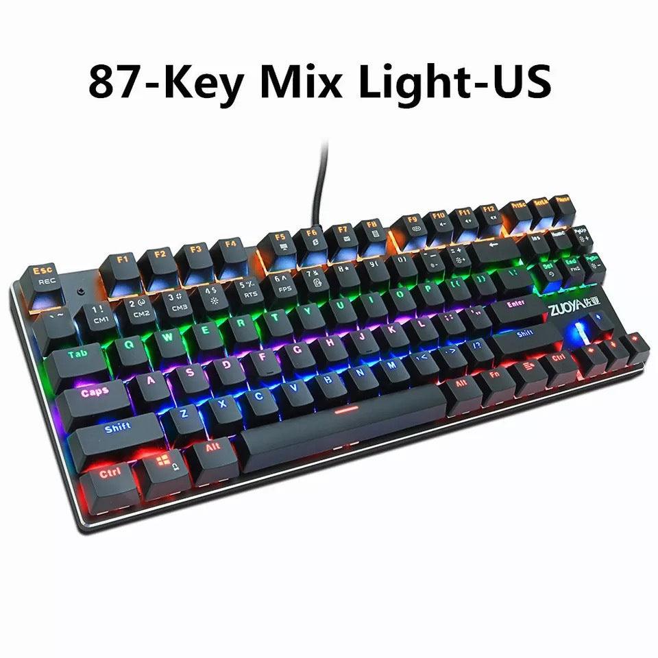 87-key Mechanical Keyboard Green Axis Red Axis Gaming Keyboard - Nioor