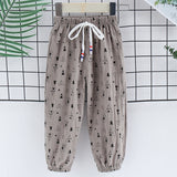 Summer New Korean Children's Clothing Children's Mosquito Pants, Western-Style Printed Casual Pants For Boys And Girls