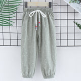 Summer New Korean Children's Clothing Children's Mosquito Pants, Western-Style Printed Casual Pants For Boys And Girls