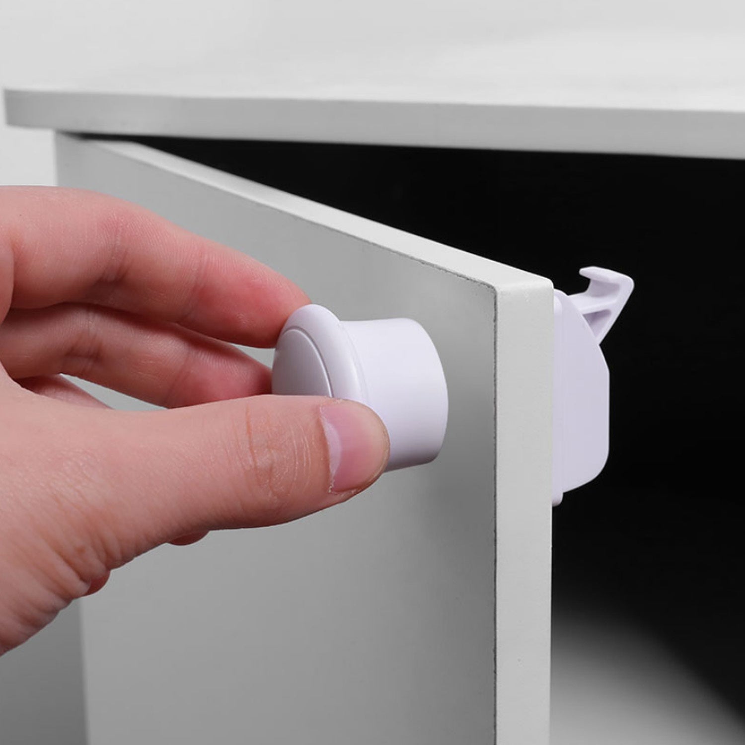 Multifunctional Baby Anti-pinch Hand Drawer Lock Child Safety Lock Protection Invisible Magnetic Lock