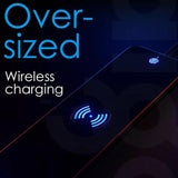 Wireless Charging Mouse Pad 10W Fast Charging Colorful Luminous Mouse Pad Super Large Gaming Mouse Pad - Nioor