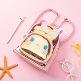 Summer New Spot Kindergarten School Bag Colorful Transparent Laser Cute Cartoon Rabbit Children Backpack - Nioor