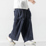 Men's Corduroy Straight Wide Leg Loose Pants