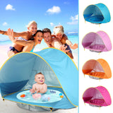 Baby Beach Tent Kids Outdoor Camping Easy Fold Up Waterproof Up Sun Awning Tent UV-protecting - Nioor