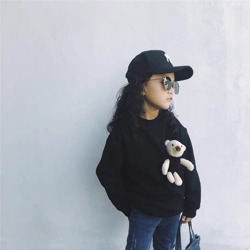 Children's Clothing Korean Girl Cartoon Bear Thickening