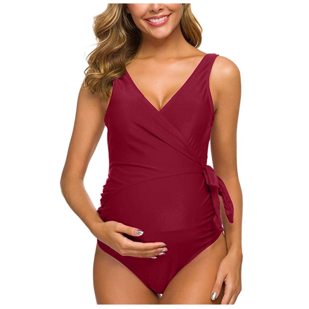 New Sexy Ladies Pregnant Women One-Piece European And American Sexy Swimwear Swimwear Wholesale - Nioor