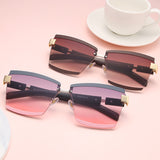 Loeda New Gold Frame Sunglasses Fashion Sunglasses Women Casual Trend Gradient Color Lens Manufacturer