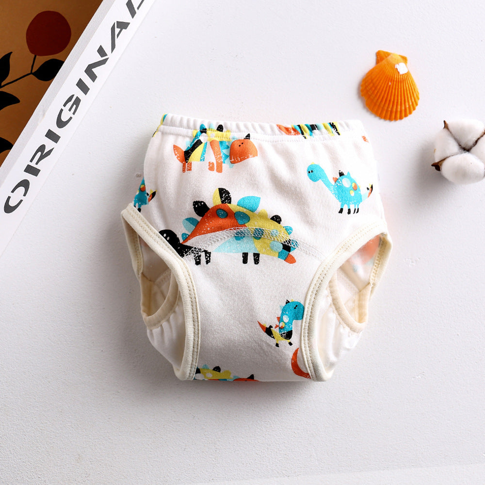 New Korean Wing Guard Baby Gauze Diaper Waterproof Diaper Cotton Diaper Pocket Baby Learning Pants Pull-Up Pants