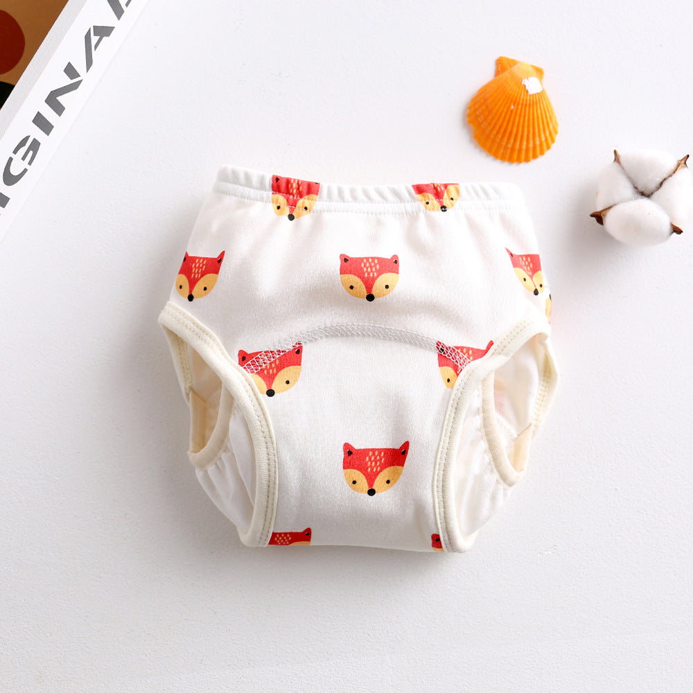 New Korean Wing Guard Baby Gauze Diaper Waterproof Diaper Cotton Diaper Pocket Baby Learning Pants Pull-Up Pants