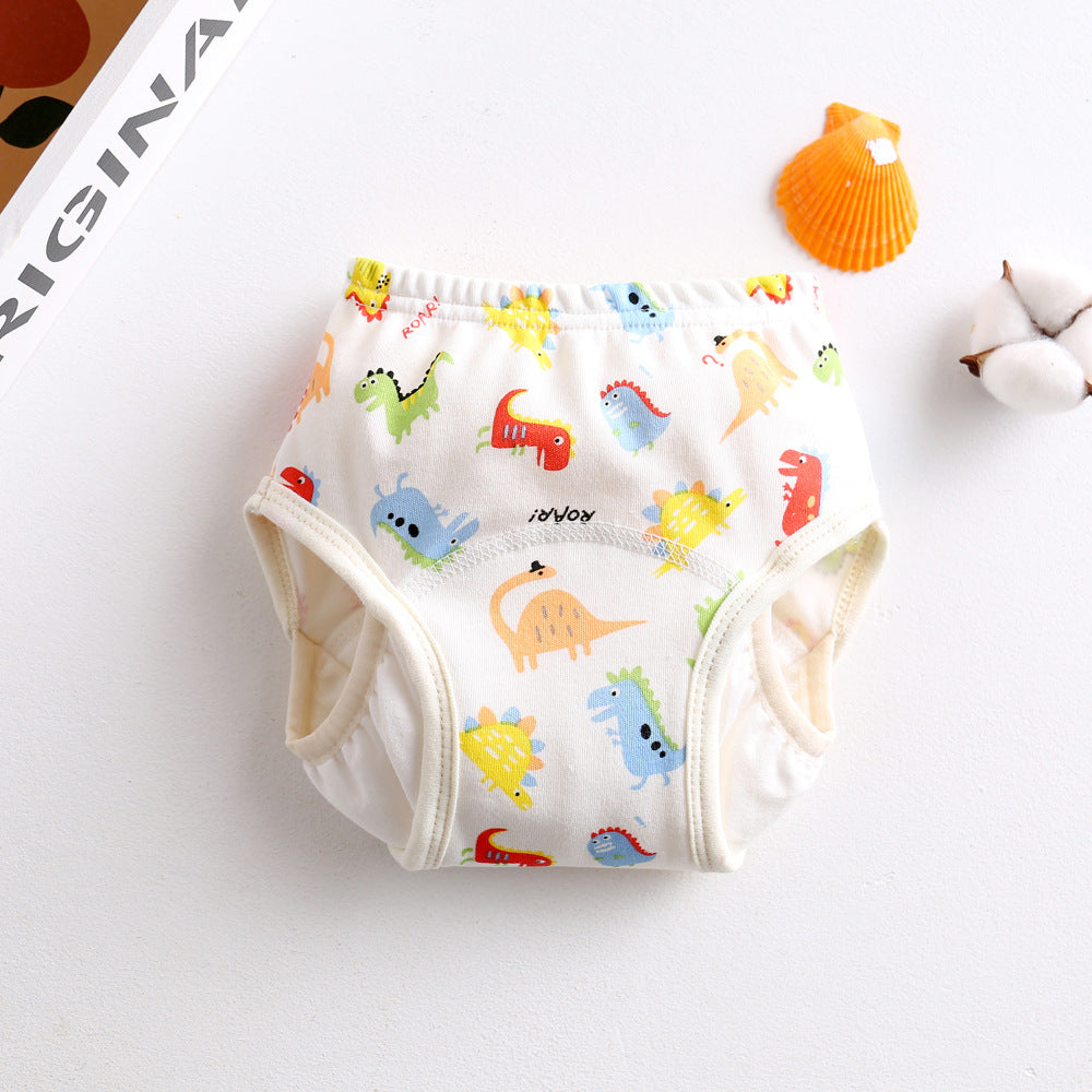 New Korean Wing Guard Baby Gauze Diaper Waterproof Diaper Cotton Diaper Pocket Baby Learning Pants Pull-Up Pants