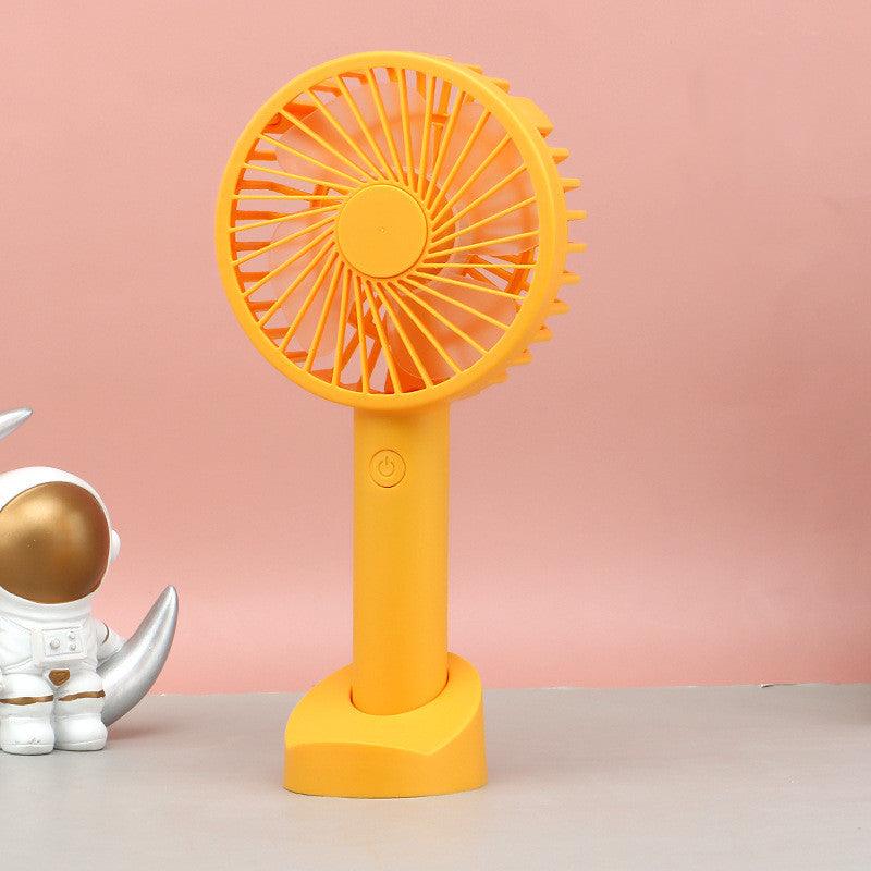 New Summer Portable Handheld Usb Charging Fan With Mobile Phone Holder Gift For Students And Children - Nioor