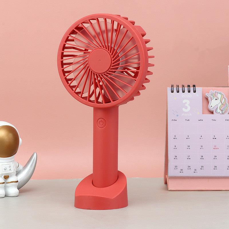 New Summer Portable Handheld Usb Charging Fan With Mobile Phone Holder Gift For Students And Children - Nioor