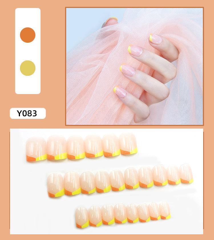 Wearable Nails Fake Nails Long And Short Detachable Net Celebrity Vibrato Finished Bride Student Pregnant Woman Nail Patch - Nioor