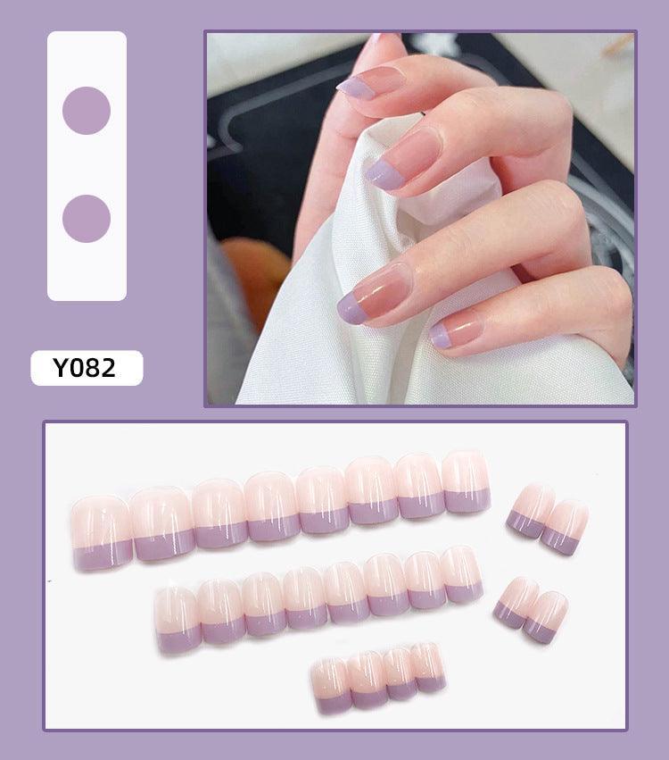 Wearable Nails Fake Nails Long And Short Detachable Net Celebrity Vibrato Finished Bride Student Pregnant Woman Nail Patch - Nioor