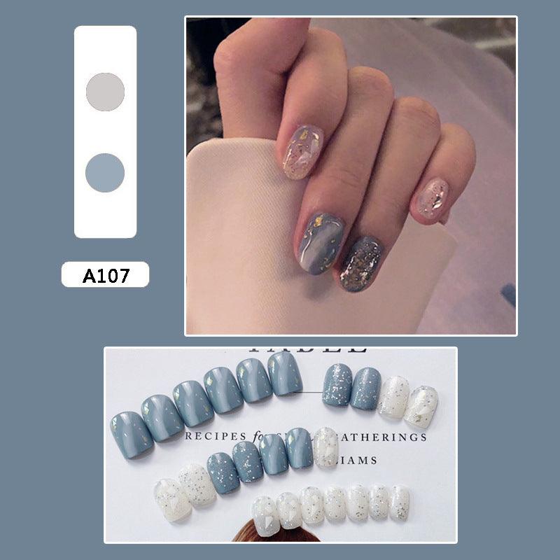 Wearable Nails Fake Nails Long And Short Detachable Net Celebrity Vibrato Finished Bride Student Pregnant Woman Nail Patch - Nioor