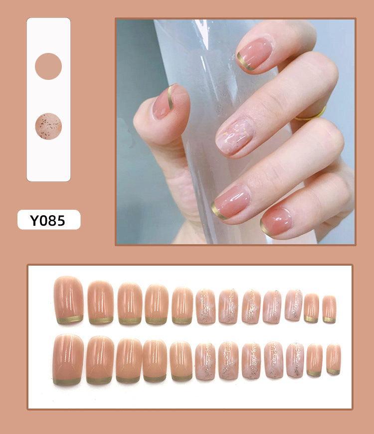 Wearable Nails Fake Nails Long And Short Detachable Net Celebrity Vibrato Finished Bride Student Pregnant Woman Nail Patch - Nioor