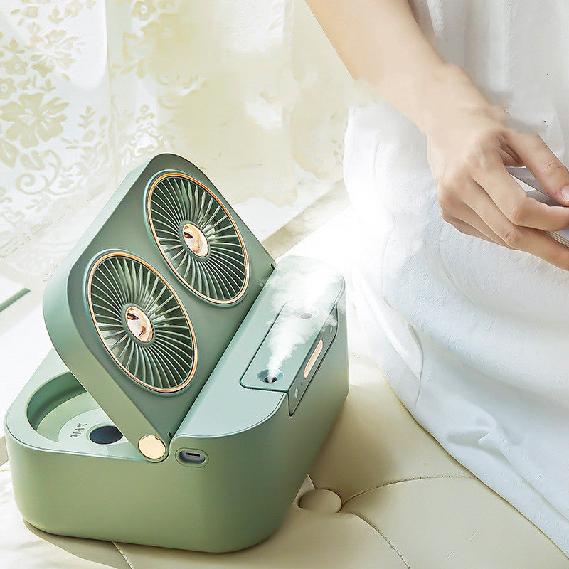 New Double Fan Blade Double Spray Fan Humidifying And Cooling Air Cooler