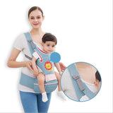 Newborn Baby Carrier Women Multifunctional Baby Carrier Baby Waist Stool Cotton T Shirts Dad Hands Free Baby Kangaroo Packet - Nioor