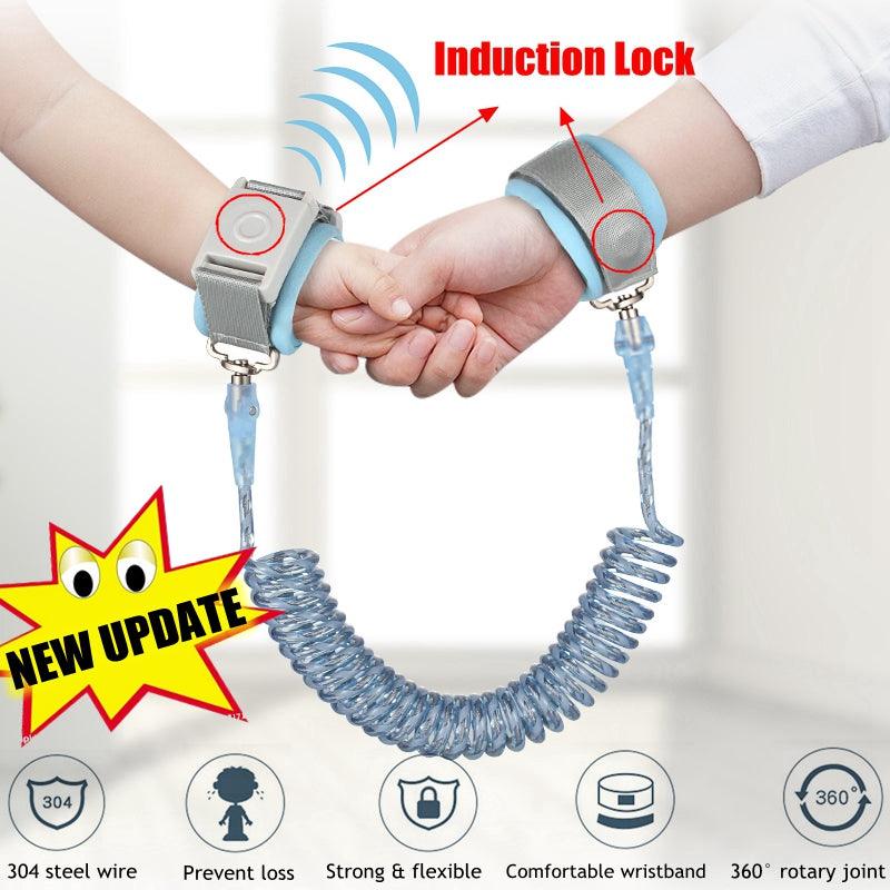 Anti Lost Wrist Link Add Key Lock Toddler Leash Baby Walker Safety Belt Wristband Walking Strap Rope Adjustable Harness - Nioor