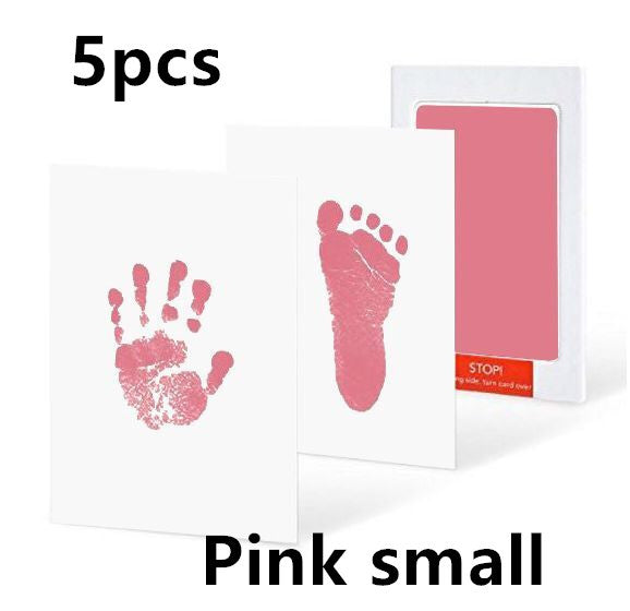 Non-toxic and wash-free baby ink watermarking oil fingerprints and footprints kit family souvenirs