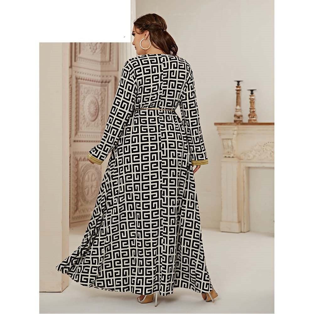 Longue Printers Femmes Days Robes Grande Grand Dress