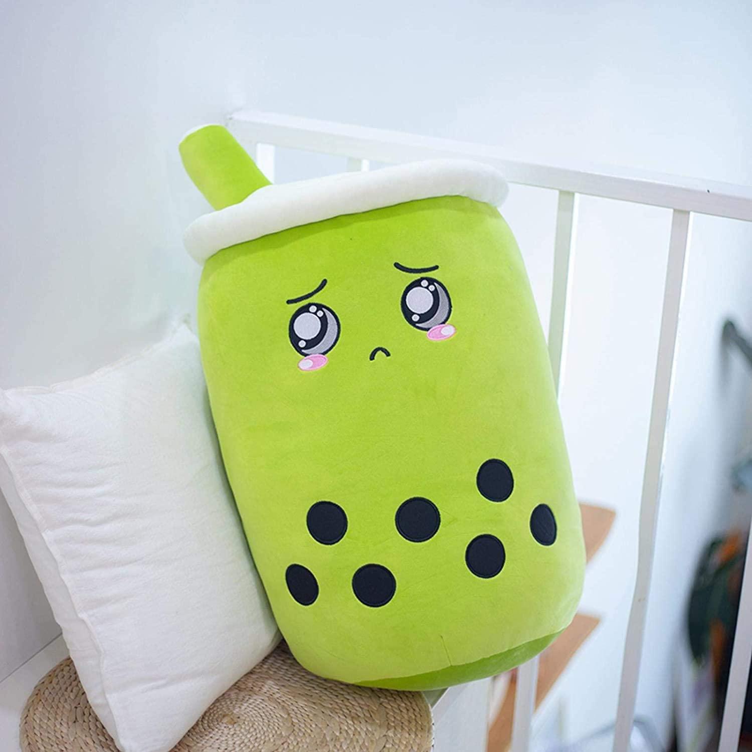 Cute Fruit Drink Plush Stuffed Soft Strawberry Milk Tea Plush Boba Tea Cup Toy Bubble Tea Pillow Cushion Kids Gift - Nioor