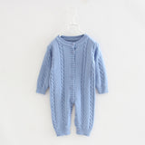 Spring and Autumn Baby Knitted Romper Winter Long Sleeve Newborn Girls Sweater Cotton Romper Baby Jumpsuit