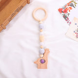 Wooden Ring Camel Rhea Gum Rattle Pendant