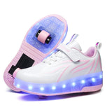 Foreign Trade Skating Shoes Wholesale And Wholesale On Behalf Of Men, Women And Children Adult Blast Walking Shoes Single Wheel Led Colorful Lights Manufacturers - Nioor