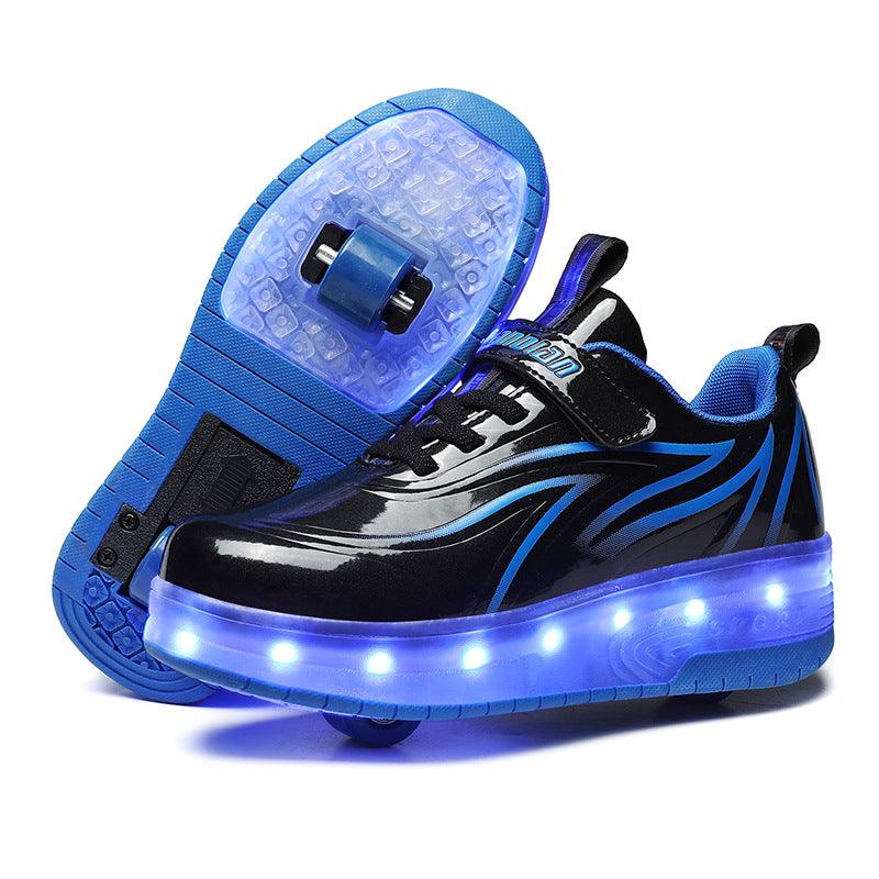 Foreign Trade Skating Shoes Wholesale And Wholesale On Behalf Of Men, Women And Children Adult Blast Walking Shoes Single Wheel Led Colorful Lights Manufacturers - Nioor