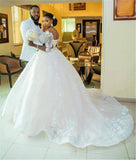 Pregnant Women Princess Wedding Dress Wedding Plus Size Tail Wedding Dress - Nioor