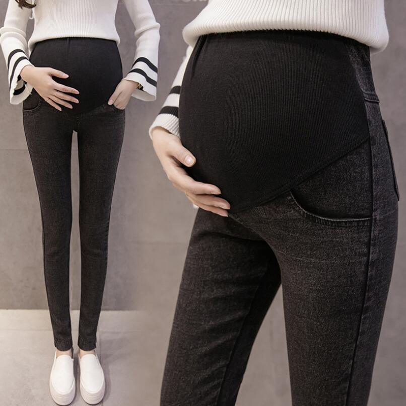 Pregnant Women'S Leggings Outer Stretch Footwear Pants Women'S Pregnant Women'S Pants Jeans Pencil Pants - Nioor