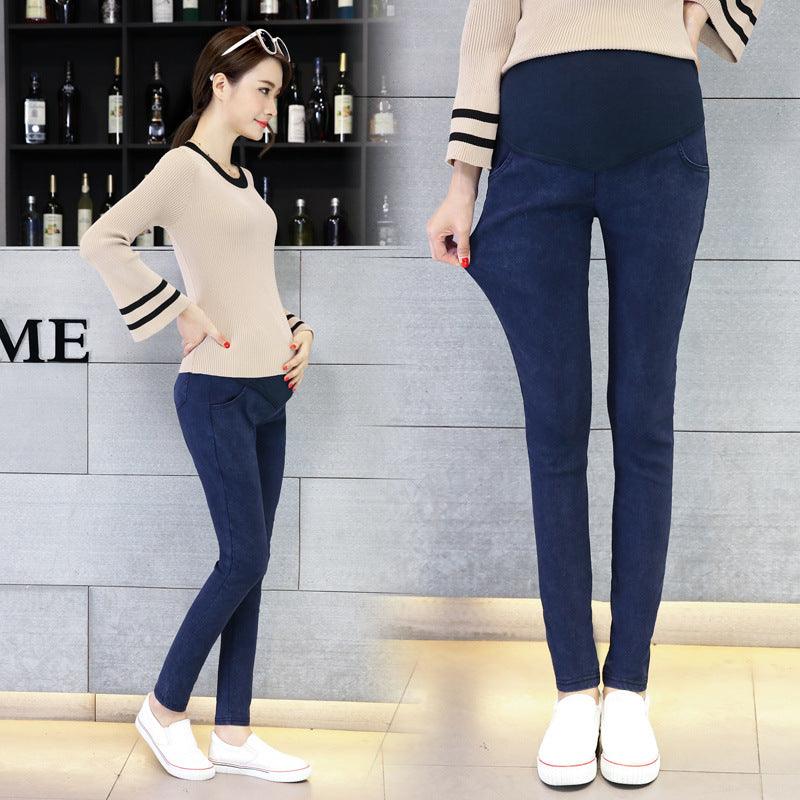 Pregnant Women'S Leggings Outer Stretch Footwear Pants Women'S Pregnant Women'S Pants Jeans Pencil Pants - Nioor