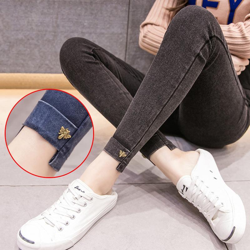 Pregnant Women'S Leggings Outer Stretch Footwear Pants Women'S Pregnant Women'S Pants Jeans Pencil Pants - Nioor