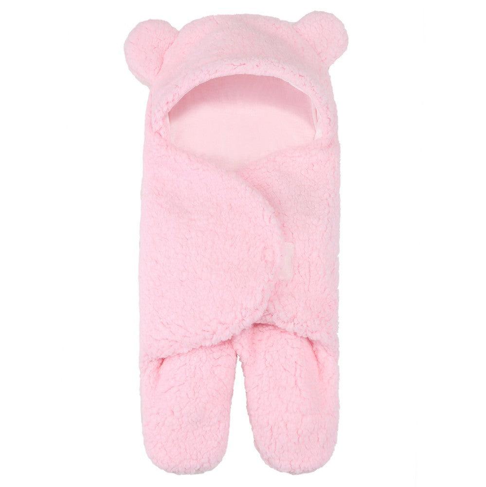 Lamb Plush Sleeping Bag Newborn Baby Swaddling Quilt - Nioor