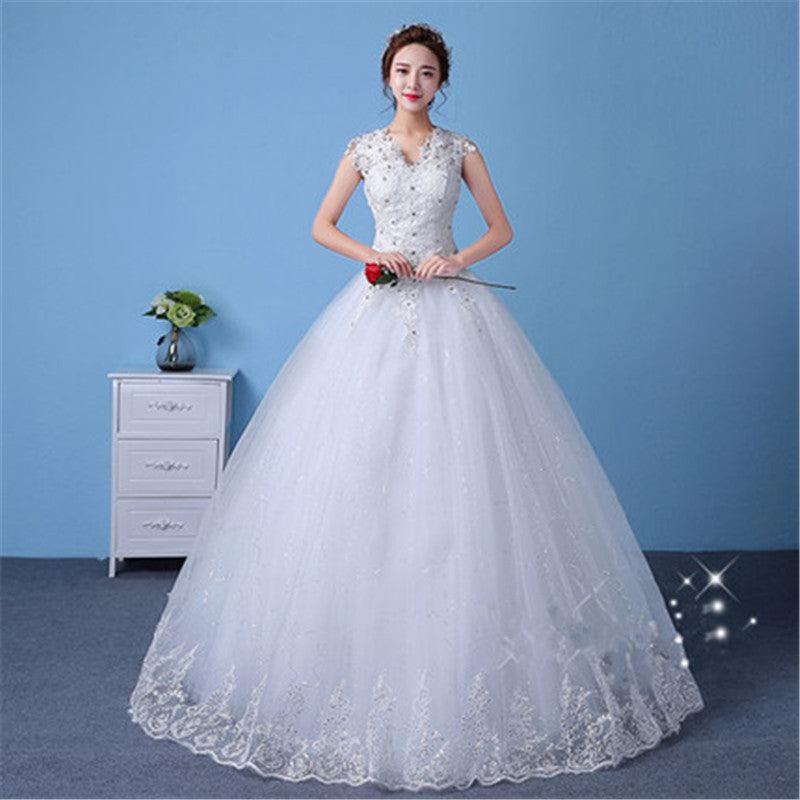 Wedding Dress Bridal Sleeves Wedding Wedding Dress Was Thin And Thin - Nioor