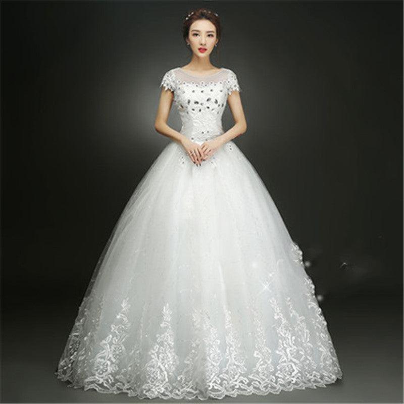 Wedding Dress Bridal Sleeves Wedding Wedding Dress Was Thin And Thin - Nioor