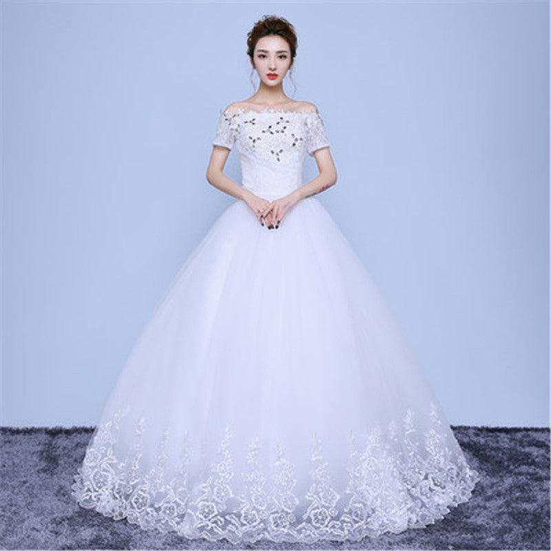 Wedding Dress Bridal Sleeves Wedding Wedding Dress Was Thin And Thin - Nioor