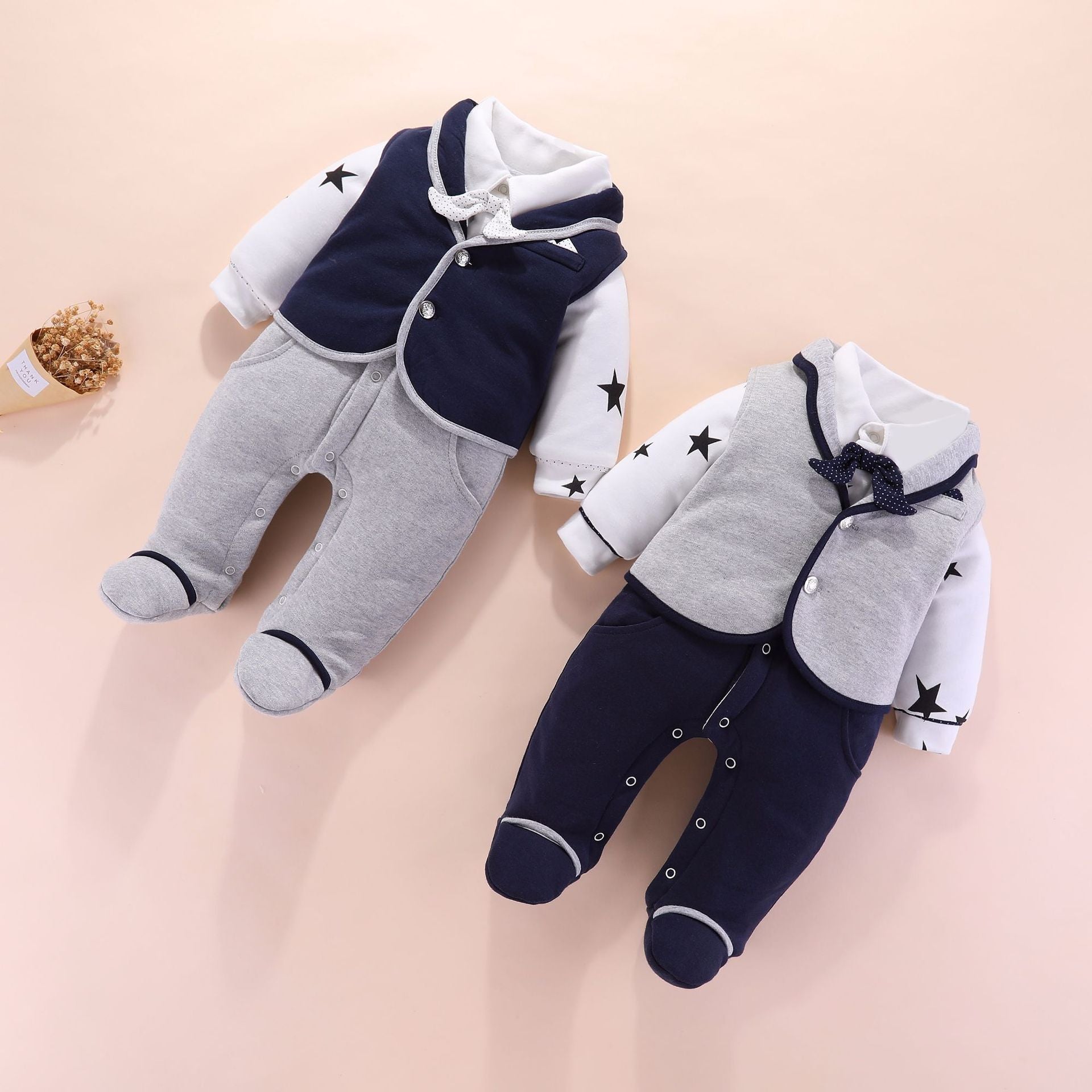 Baby boy gentleman romper